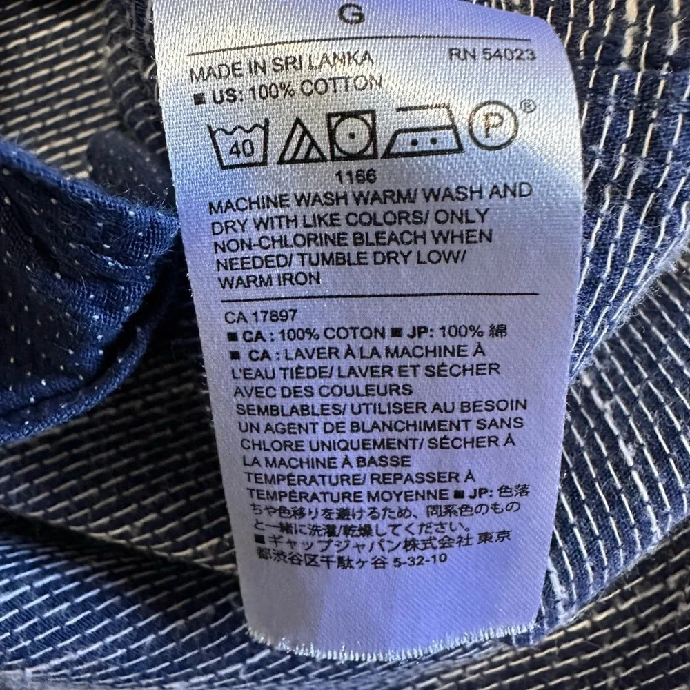 Banana Republic Standard Fit Soft Wash Button Down Shirt Men’s L Blue Stretch